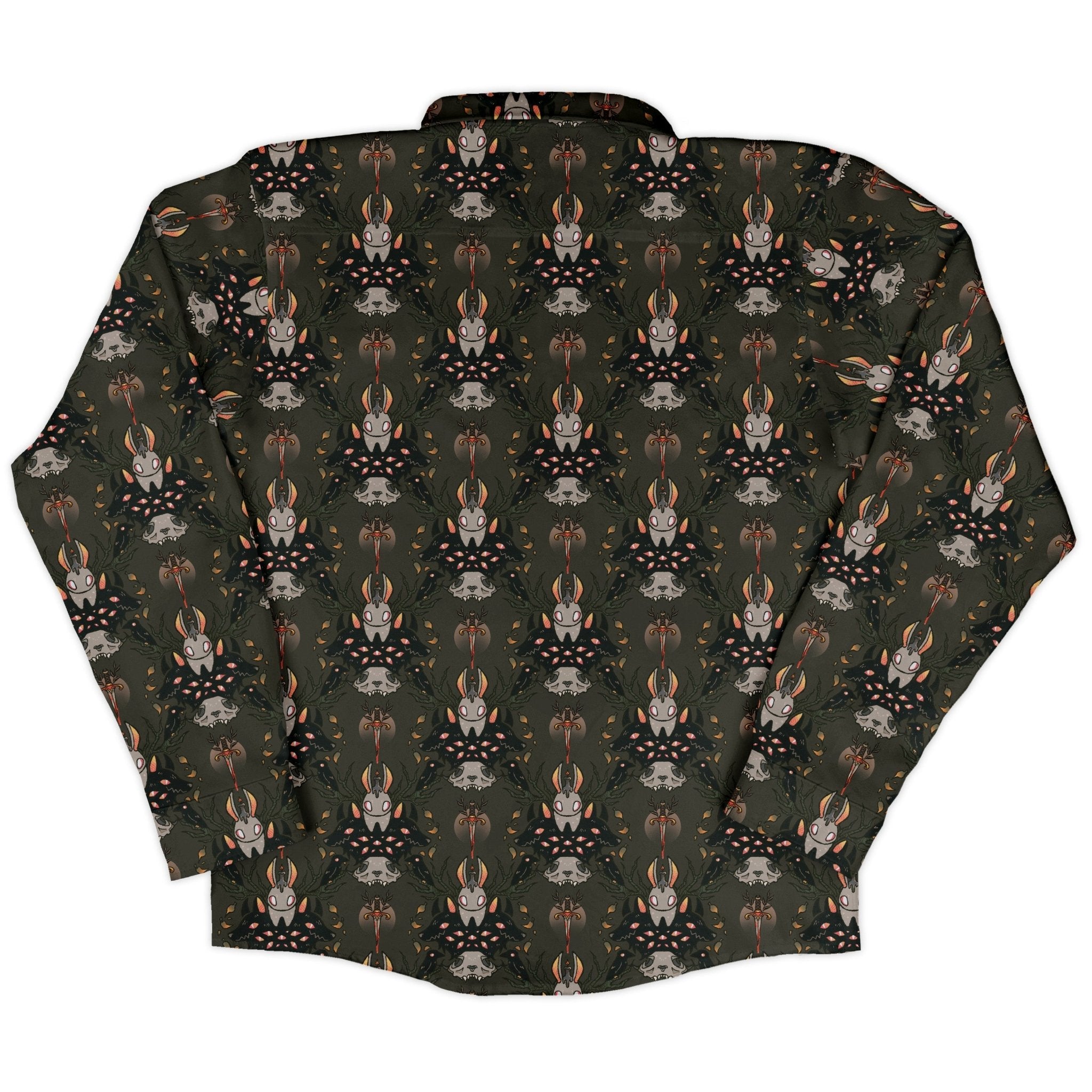 Hunter and Prey Long Sleeve Button Up Shirt Geek Nerd 0925 adult sizing All Adult Button Up Shirts