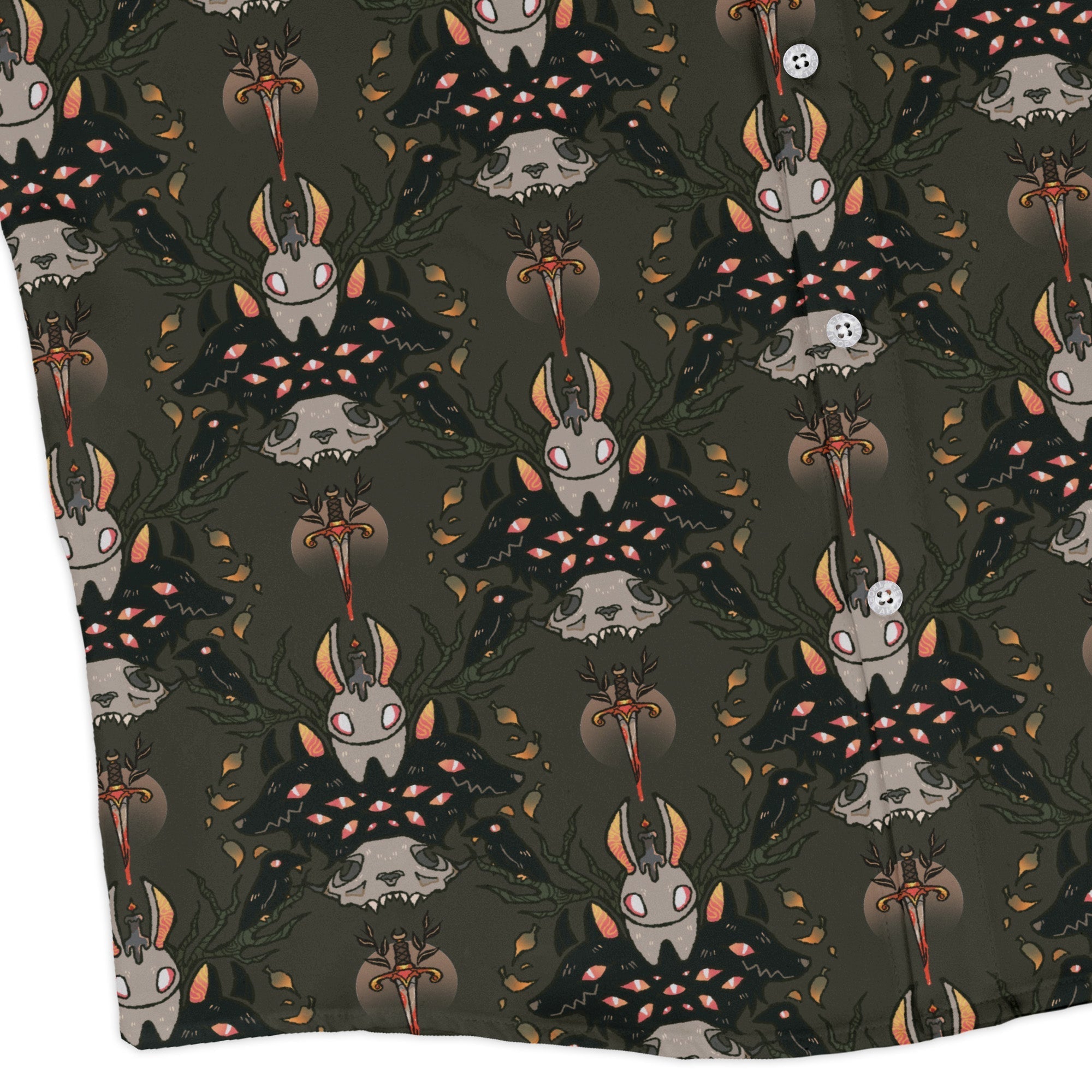 Hunter and Prey Long Sleeve Button Up Shirt Geek Nerd 0925 adult sizing All Adult Button Up Shirts