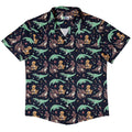 Ice Cream Dinos Button Up Shirt Geek Nerd 0925 adult sizing All Adult Button Up Shirts