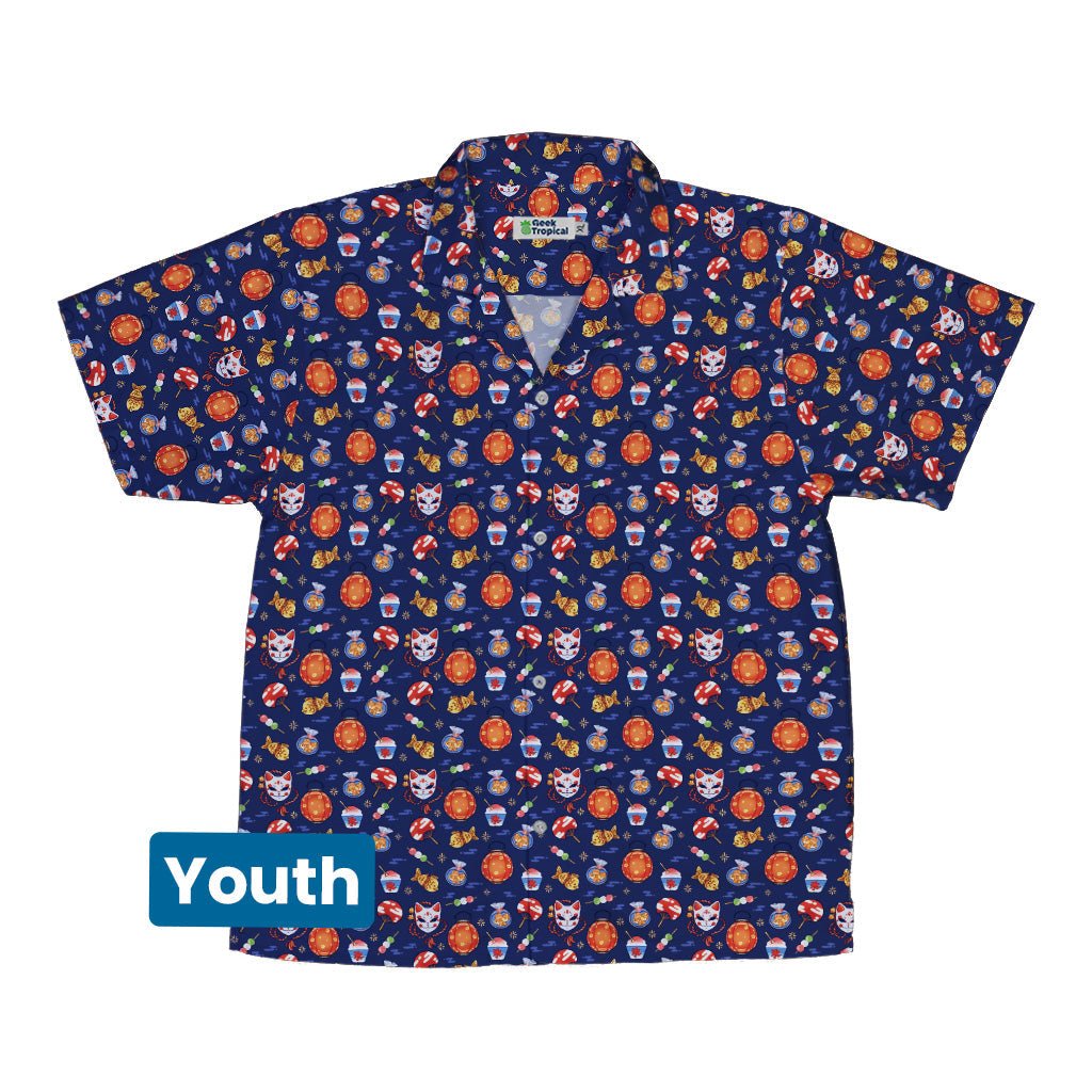 Japanese Festival Youth Hawaiian Shirt Geek Nerd anime Design by Ardi Tong q225