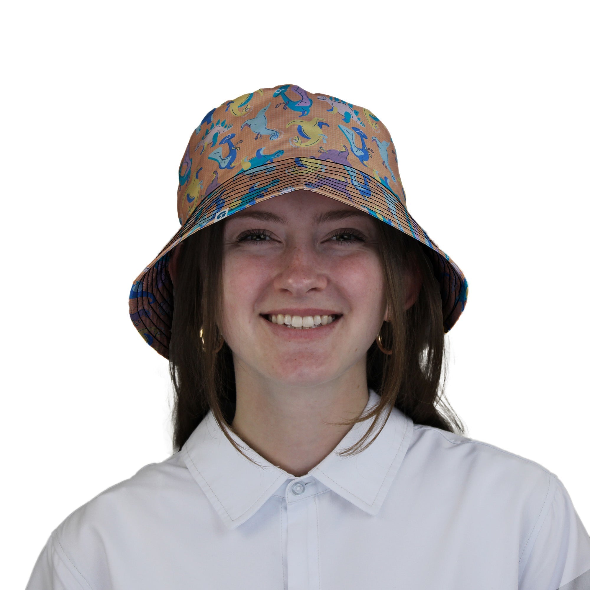 Just Dinosaur Bucket Hat Geek Nerd Design by Zirkus Design dinosaur print lx - B
