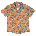 Just Dinosaur Button Up Shirt Geek Nerd adult sizing Design by Zirkus Design dinosaur print