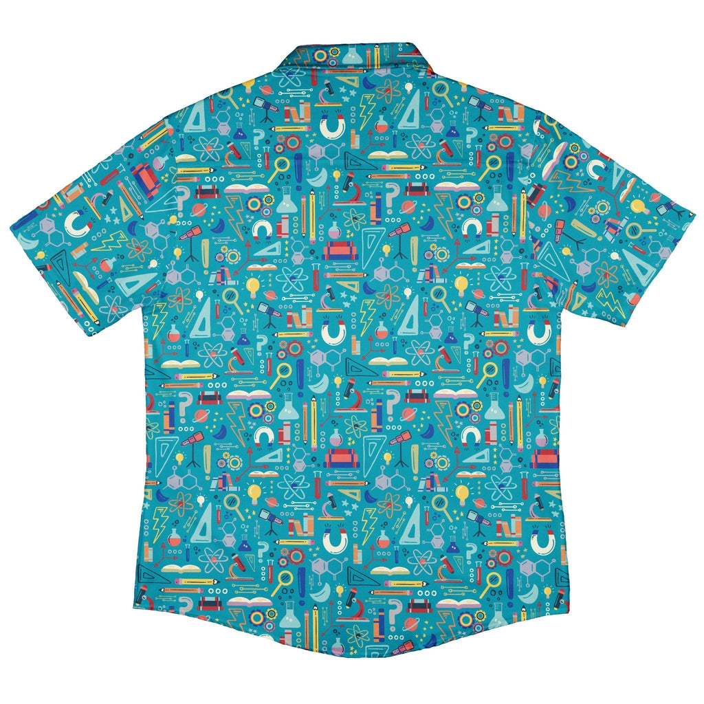 Just Science Button Up Shirt Geek Nerd adult sizing Design by Zirkus Design q225