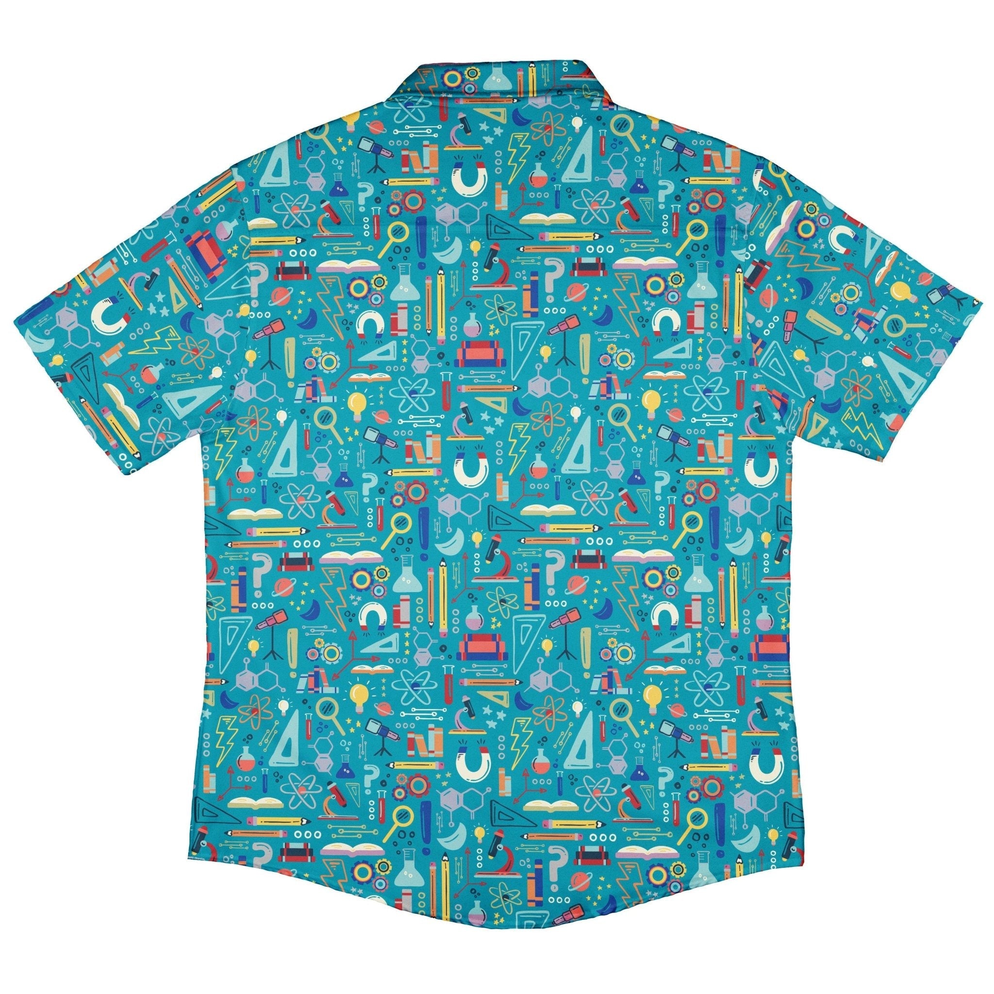 Just Science Button Up Shirt Geek Nerd adult sizing Design by Zirkus Design q225