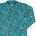 Just Science Long Sleeve Button Up Shirt Geek Nerd adult sizing Design by Zirkus Design FLOW DESC WRITING