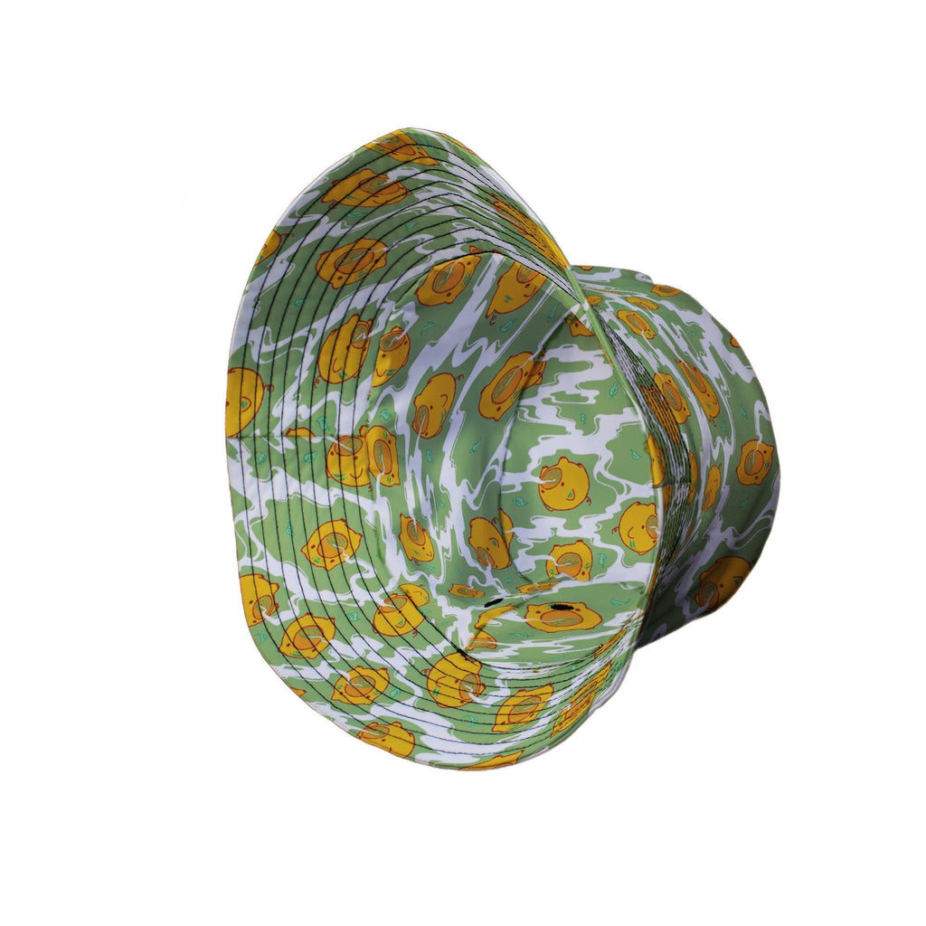 Kawaii Piglets Incense Green Bucket Hat - Anime - Design by Ardi Tong - lx - B