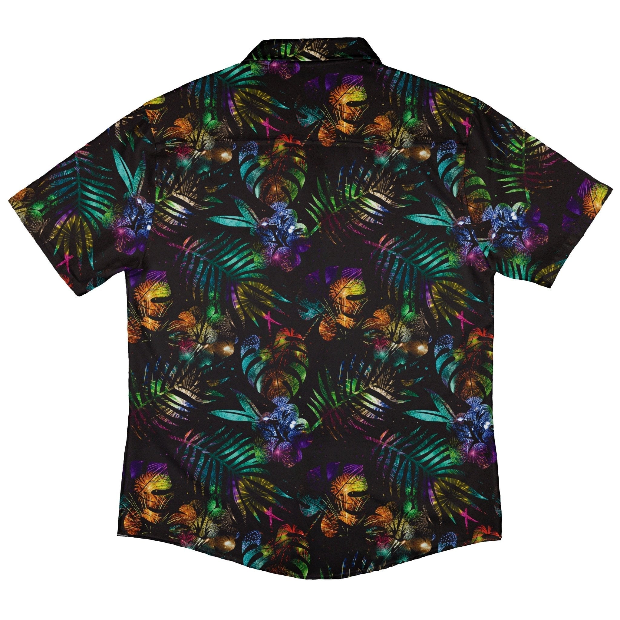 Knightly Fireworks Button Up Shirt - adult sizing - Botany Print - Designs by Nathan