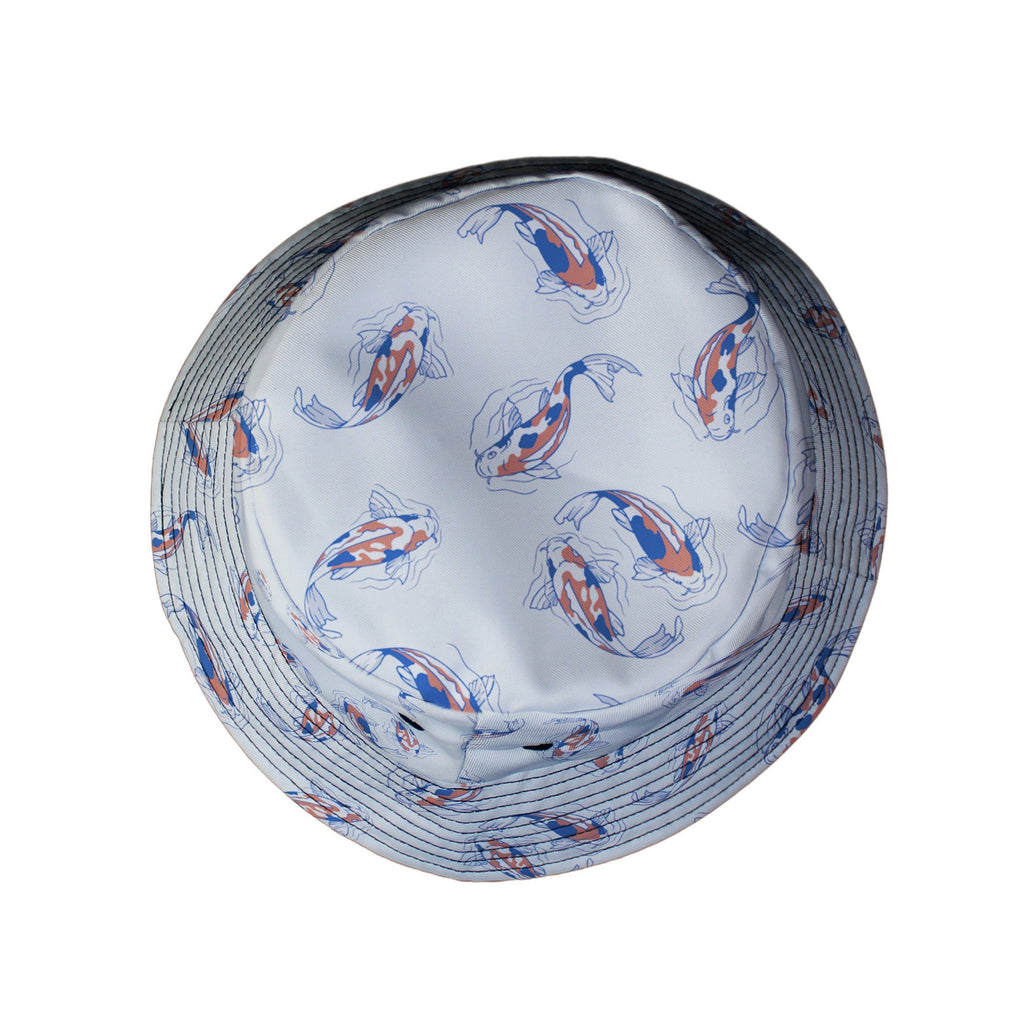 Koi Lake Bucket Hat Geek Nerd 0925 Animal Patterns Botany Print