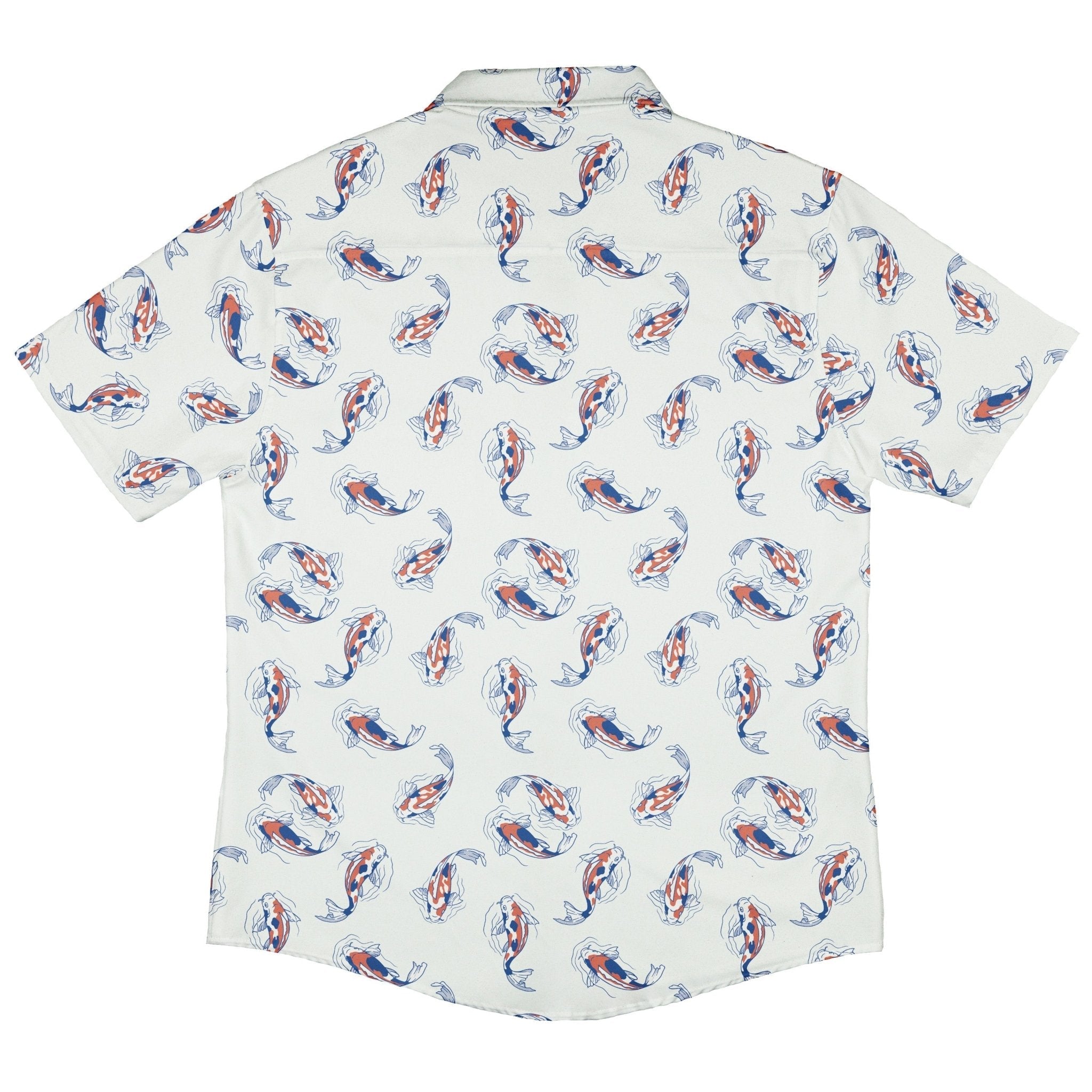 Koi Lake Button Up Shirt Geek Nerd 0925 adult sizing All Adult Button Up Shirts