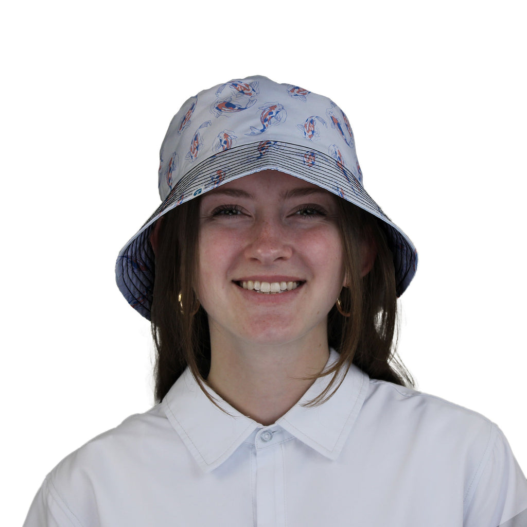 Koi Lake Bucket Hat Geek Nerd 0925 Animal Patterns Botany Print
