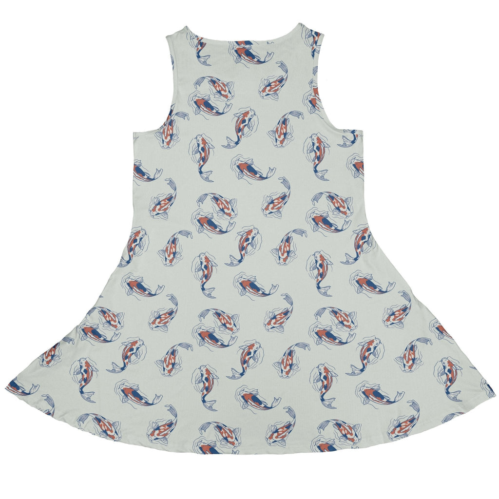 Koi Lake Dress Geek Nerd 0925 Animal Patterns Botany Print