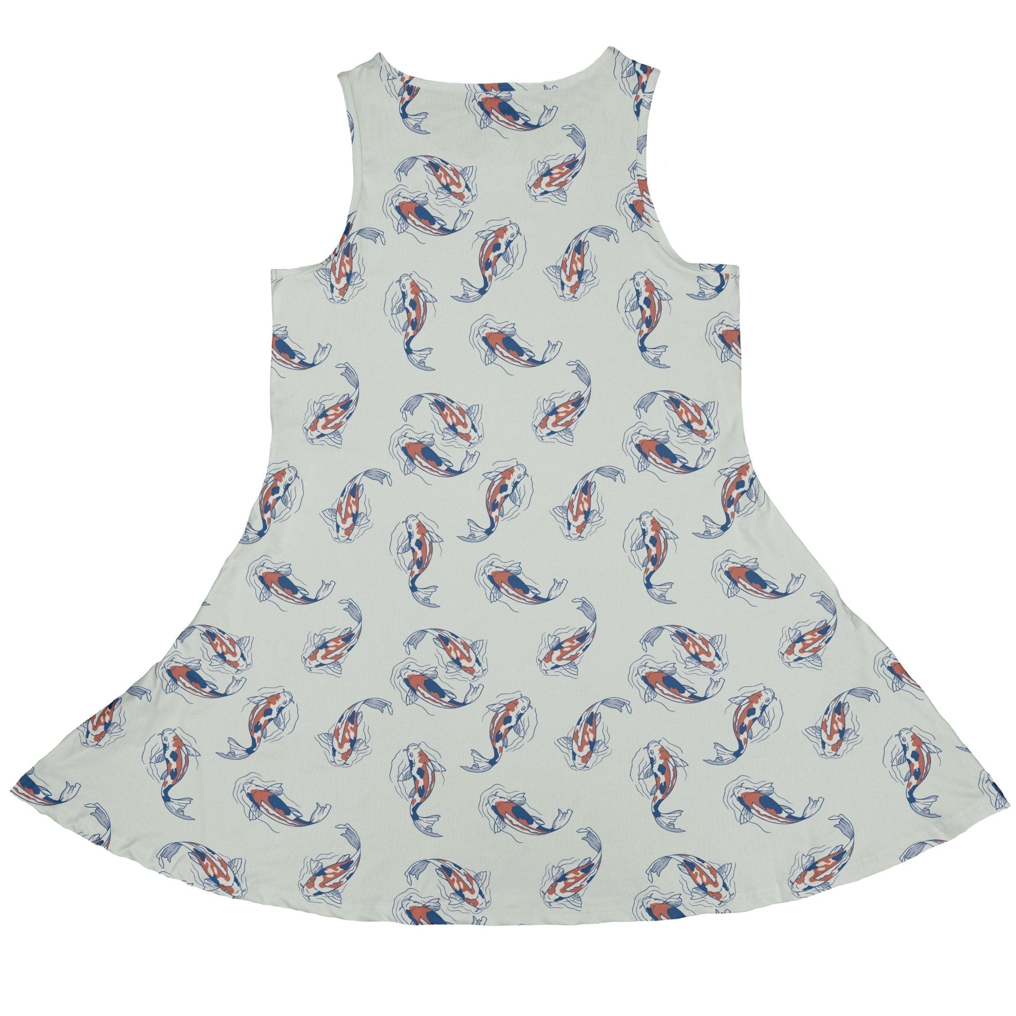 Koi Lake Dress Geek Nerd 0925 Animal Patterns Botany Print