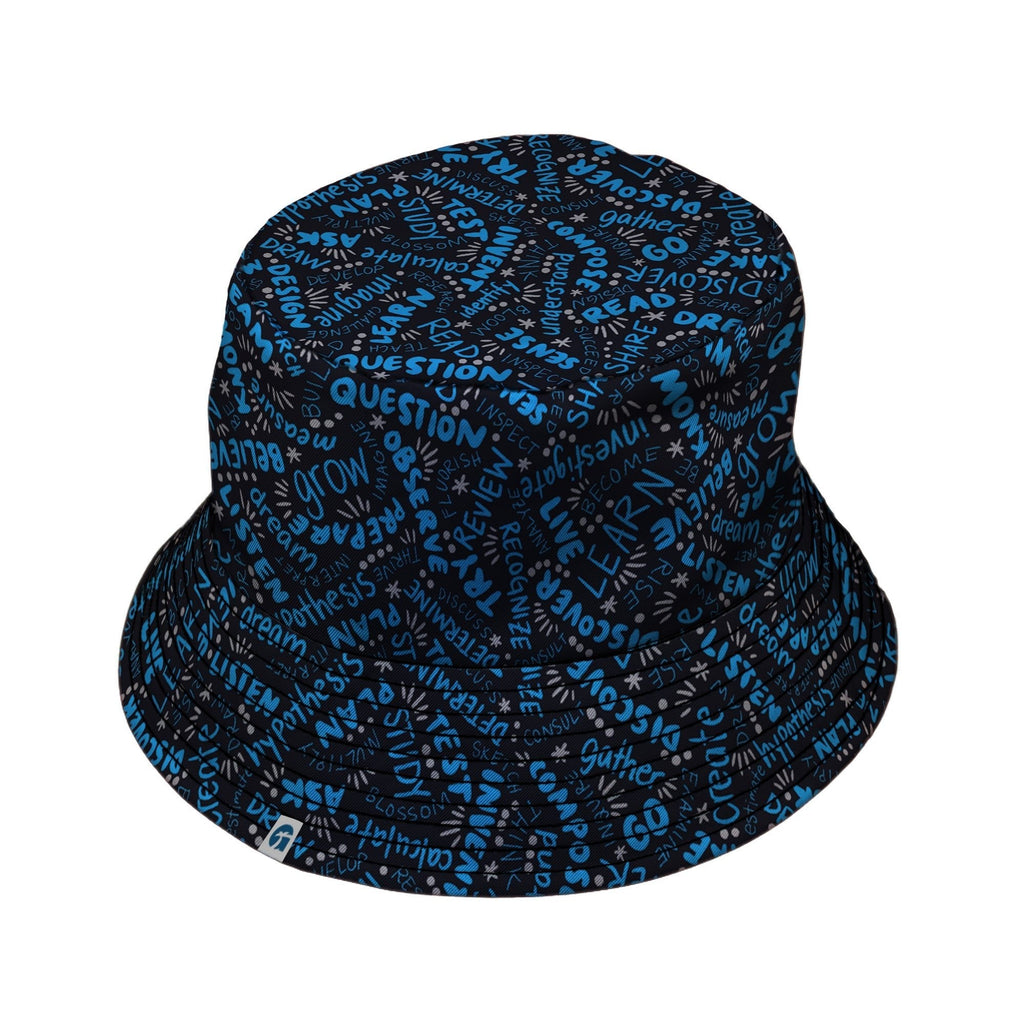 Learner Affirmations Bucket Hat Geek Nerd Design by Zirkus Design lx - B q225