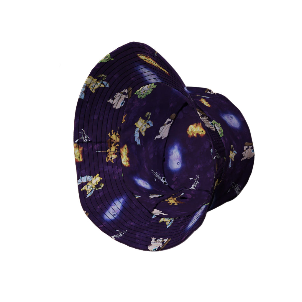 Little Monsters Bucket Hat Geek Nerd Designs by Nathan fantasy prints lx - B