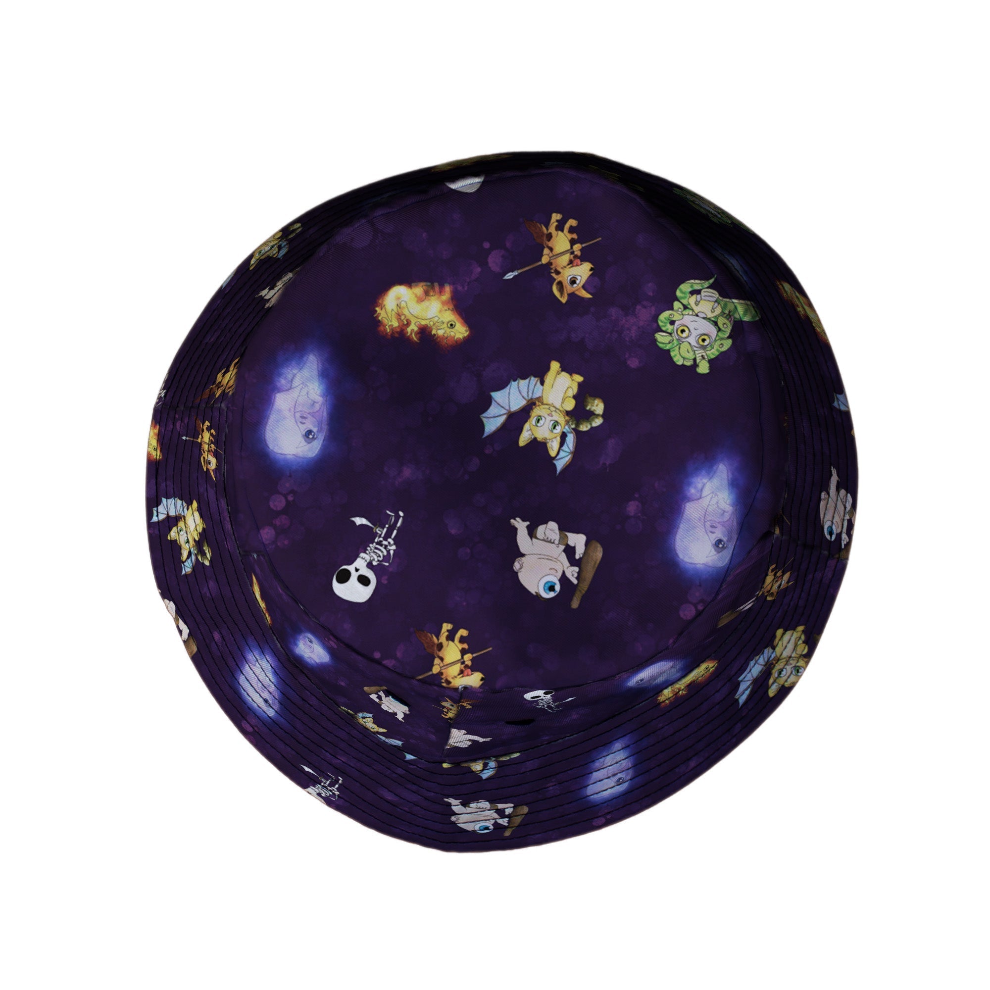 Little Monsters Bucket Hat Geek Nerd Designs by Nathan fantasy prints lx - B