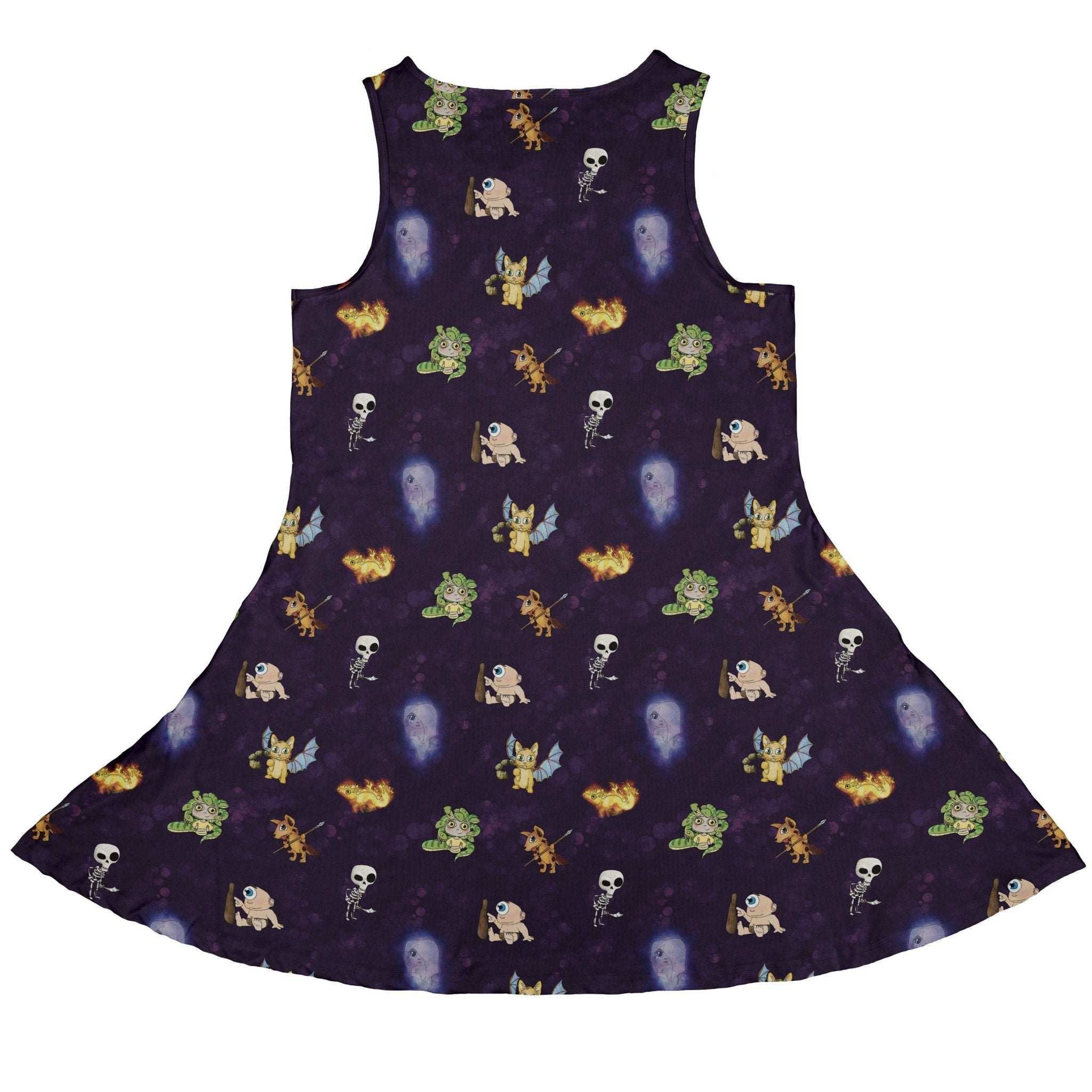 Little Monsters Dress Geek Nerd Designs by Nathan fantasy prints lx - C