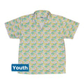 Luna Moth Gathering Youth Hawaiian Shirt Geek Nerd animal patterns botany print Design by Julie Kitzes