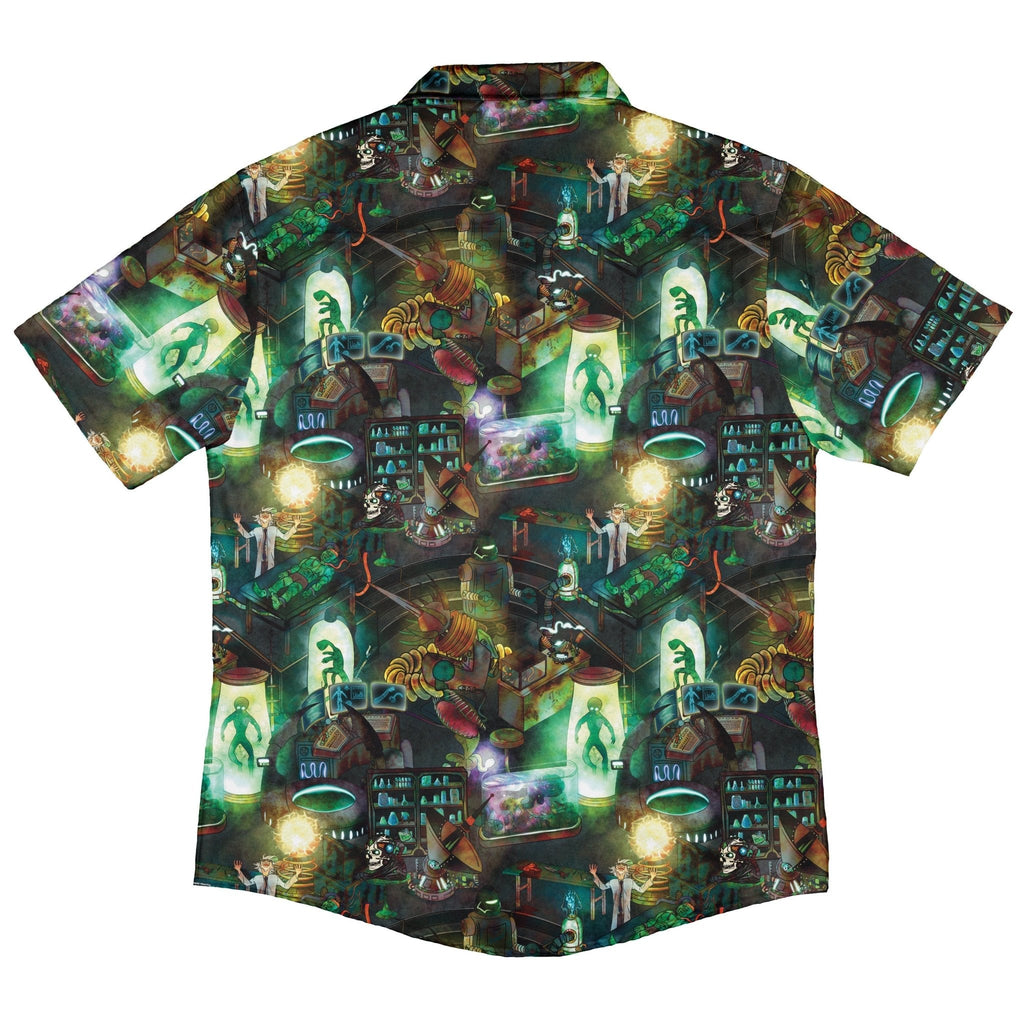 Mad Lab Button Up Shirt Geek Nerd adult sizing halloween q4