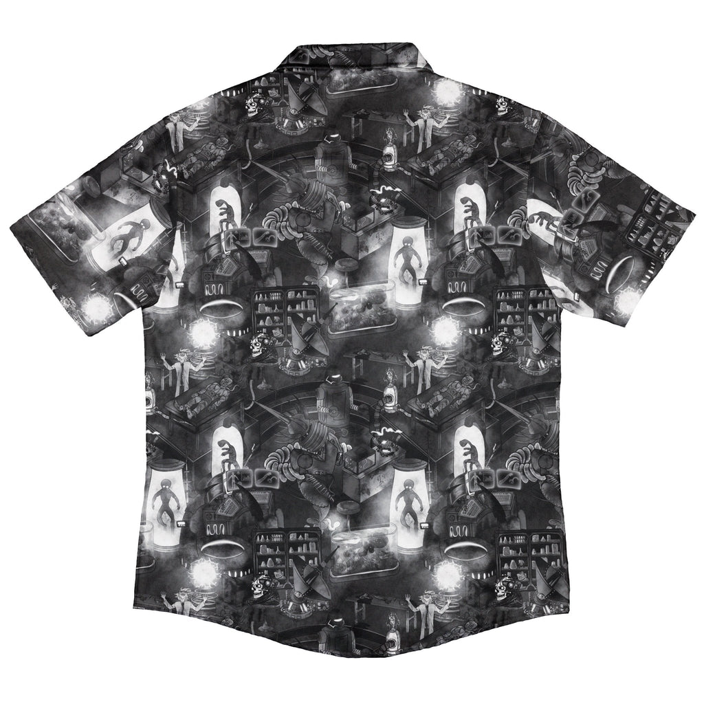 Mad Lab Midnight Button Up Shirt Geek Nerd adult sizing halloween q4