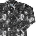 Mad Lab Midnight Long Sleeve Button Up Shirt Geek Nerd adult sizing Designs by Nathan FLOW DESC WRITING