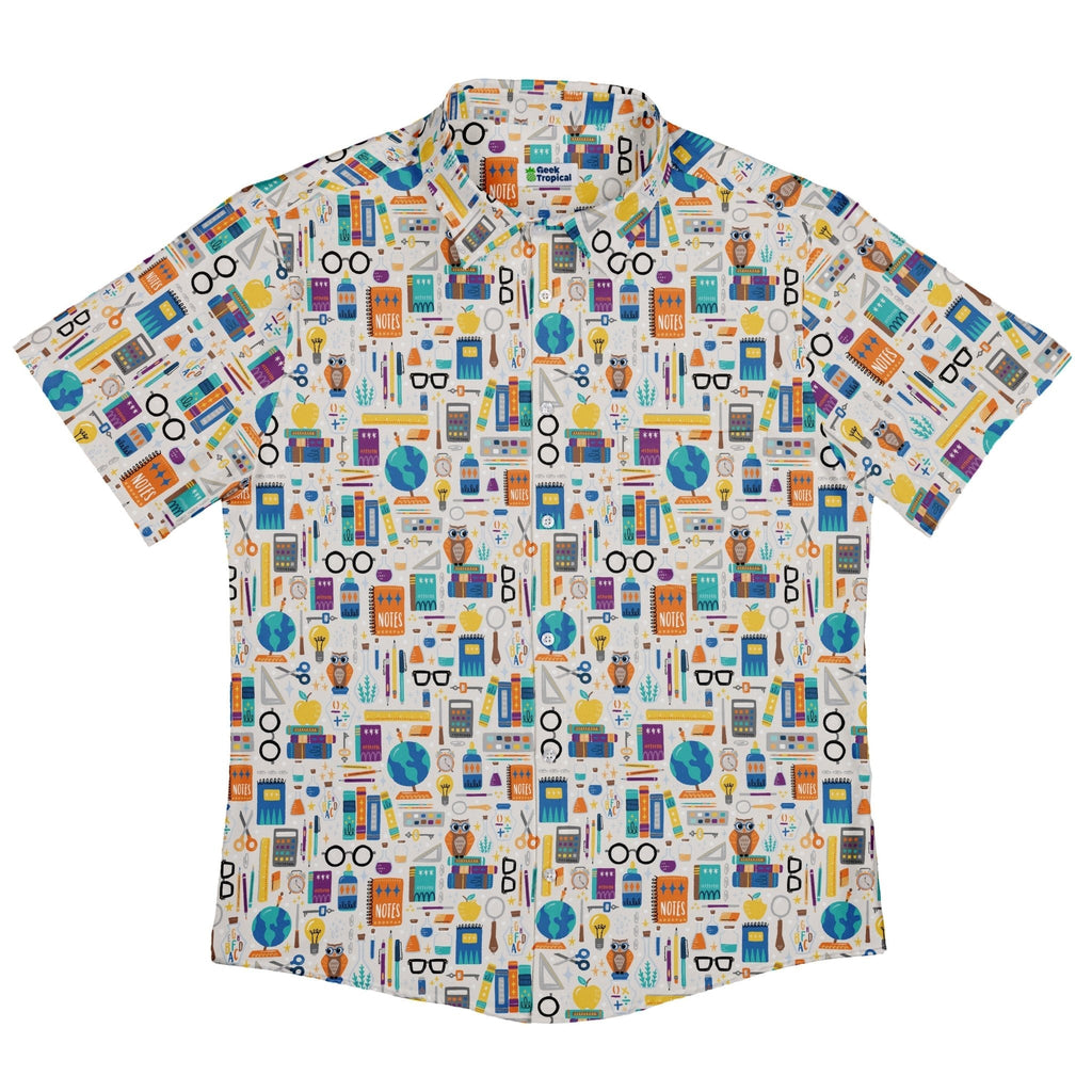 Magic Academics Button Up Shirt Geek Nerd adult sizing Design by Zirkus Design q225
