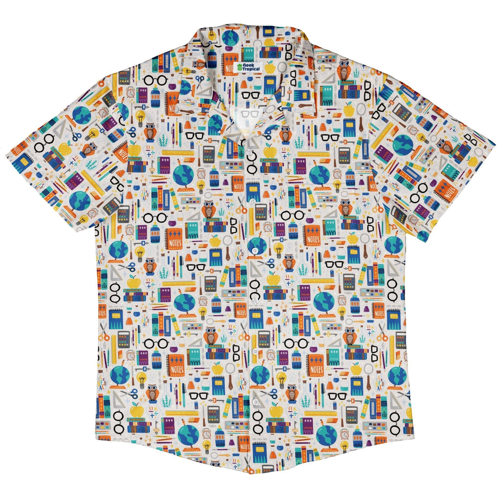 Magic Academics Button Up Shirt Geek Nerd adult sizing Design by Zirkus Design q225