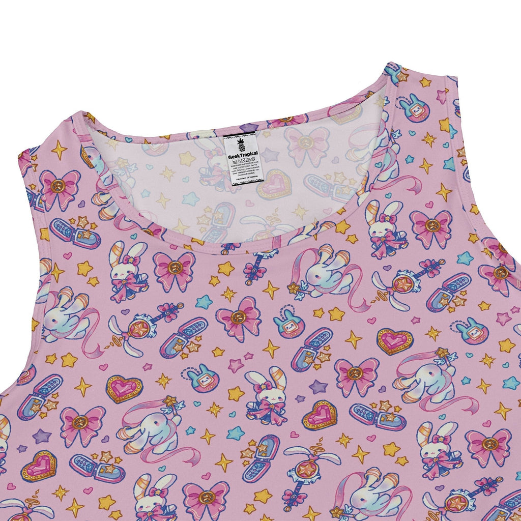 Magical Bunny Evolution Pink Dress Geek Nerd animal patterns anime Design by Ardi Tong