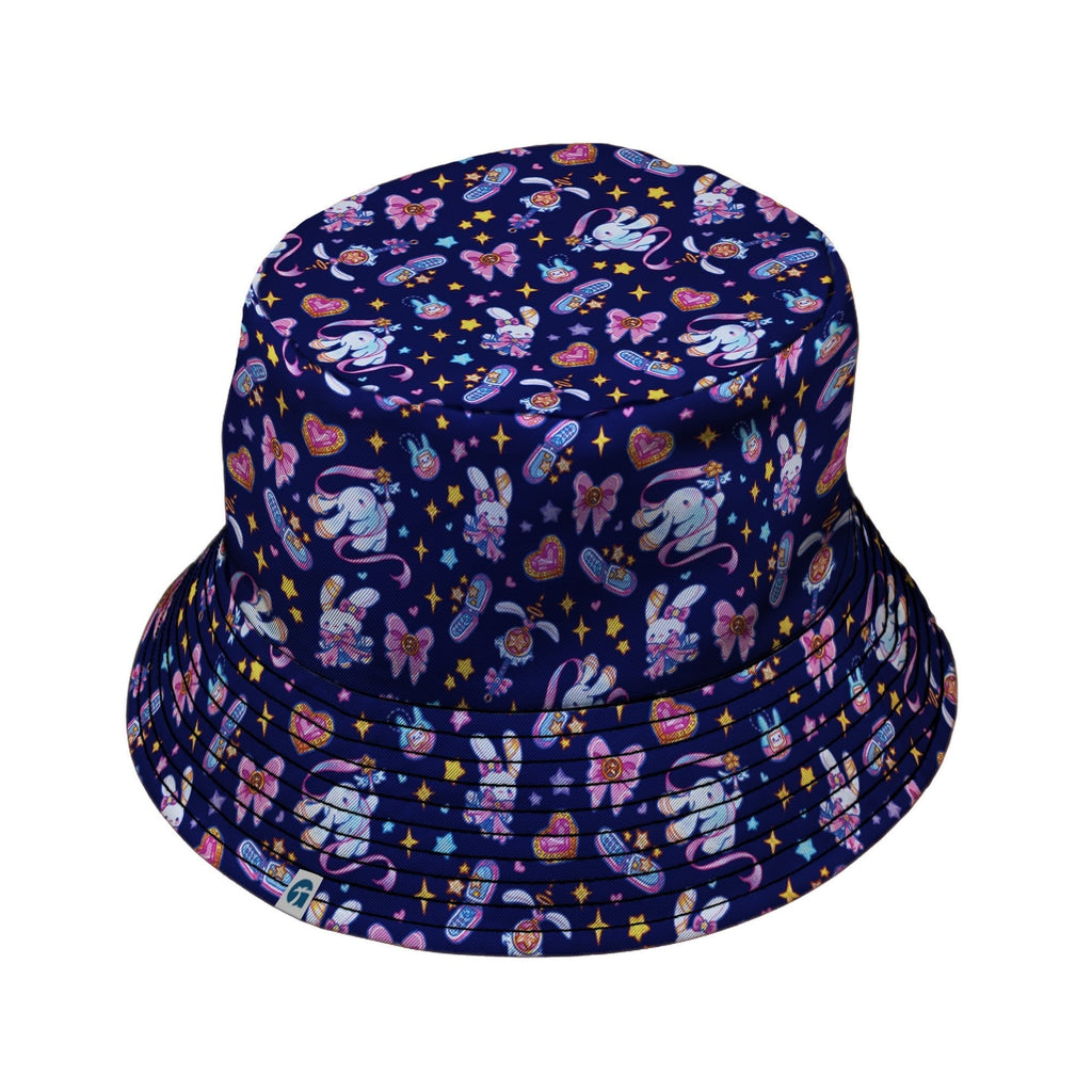 Magical Bunny Evolution Night Bucket Hat Geek Nerd animal patterns anime Design by Ardi Tong