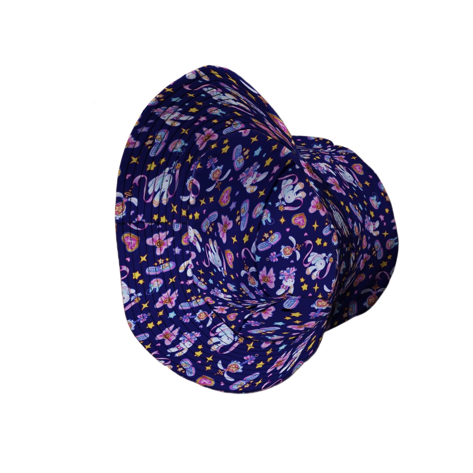 Magical Bunny Evolution Night Bucket Hat Geek Nerd animal patterns anime Design by Ardi Tong