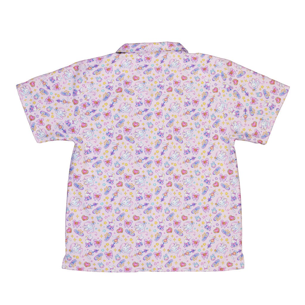 Magical Bunny Evolution Pink Youth Hawaiian Shirt Geek Nerd animal patterns anime Design by Ardi Tong