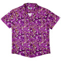 Mahjong Tiles Purple Anime Button Up Shirt - adult sizing - Anime - board game print