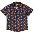 Maneki Cat Navy Button Up Shirt Geek Nerd adult sizing animal patterns anime