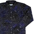 Math And Physics Space Long Sleeve Button Up Shirt Geek Nerd adult sizing FLOW DESC WRITING mathematics print