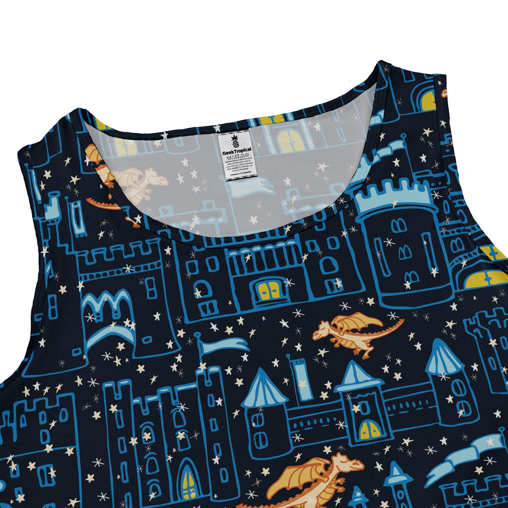 Medieval City Dragon Dress Geek Nerd Design by Zirkus Design fantasy prints lx - C