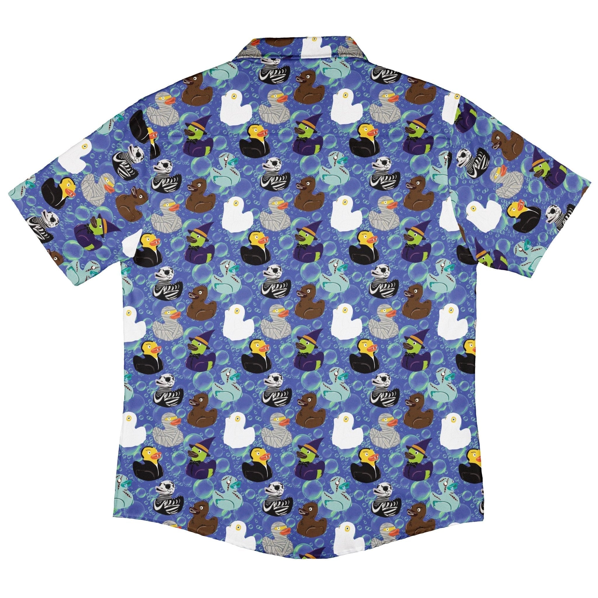 Monster Rubber Duckies Button Up Shirt Geek Nerd adult sizing halloween q4