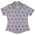 Moodicorn Rainbow Stripes Curvy Button Up Shirt Geek Nerd Design By Brigid Ashwood Fantasy Prints Pride Patterns