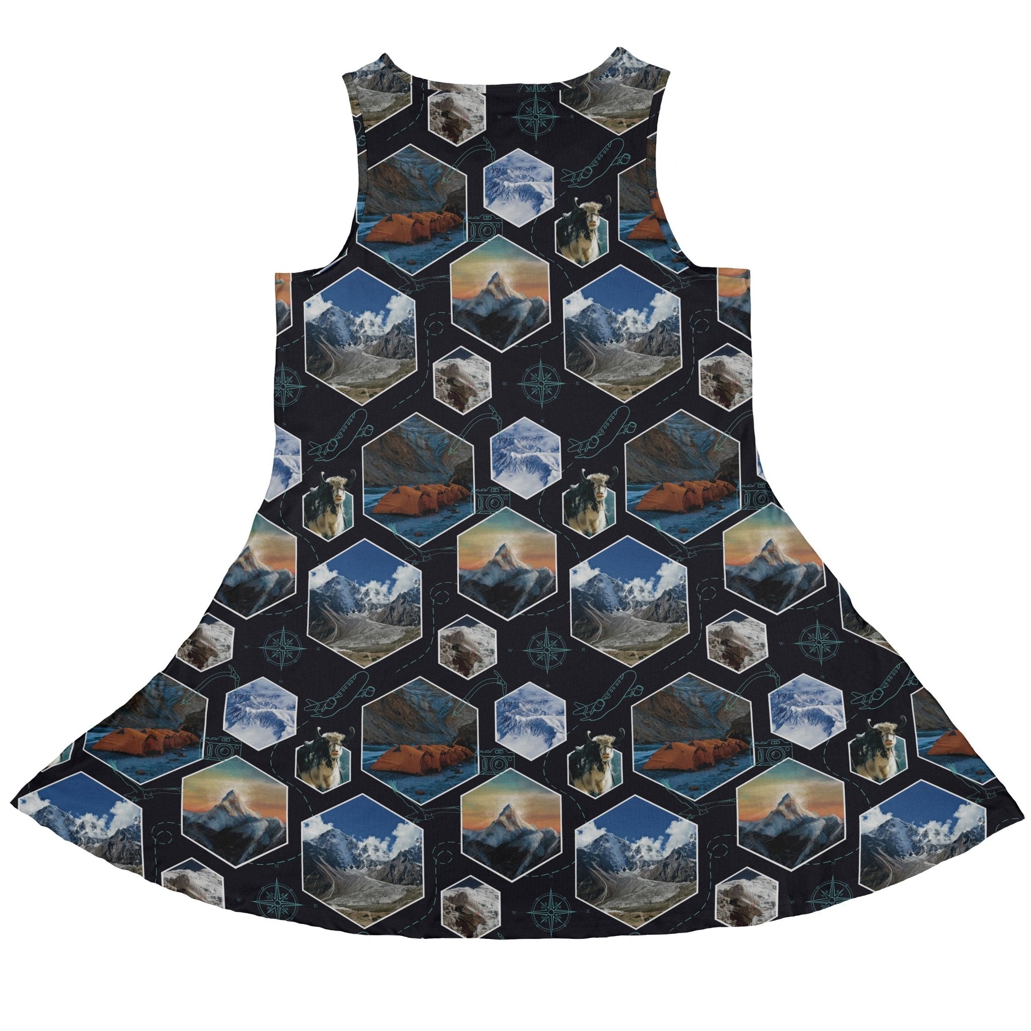 Mt Everest Wonder Dress Geek Nerd 0925 Designs by Nathan FLOW DESC WRITING