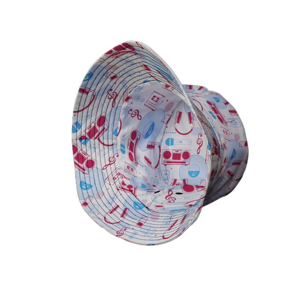 Music Paraphernalia Bucket Hat Geek Nerd 0925 Design by Tobe Fonseca FLOW DESC WRITING