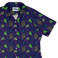 Neon Retro Dice Curvy Button Up Shirt Geek Nerd Design by Heather Davenport dnd & rpg print q225