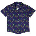 Neon Retro Dice Button Up Shirt Geek Nerd adult sizing Design by Heather Davenport dnd & rpg print