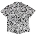 Nerdy Doodles Swag Button Up Shirt Geek Nerd adult sizing board game print Design by Zirkus Design