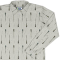 Oars Rowing Long Sleeve Button Up Shirt Geek Nerd adult sizing Design by Vlad Mel FLOW DESC WRITING