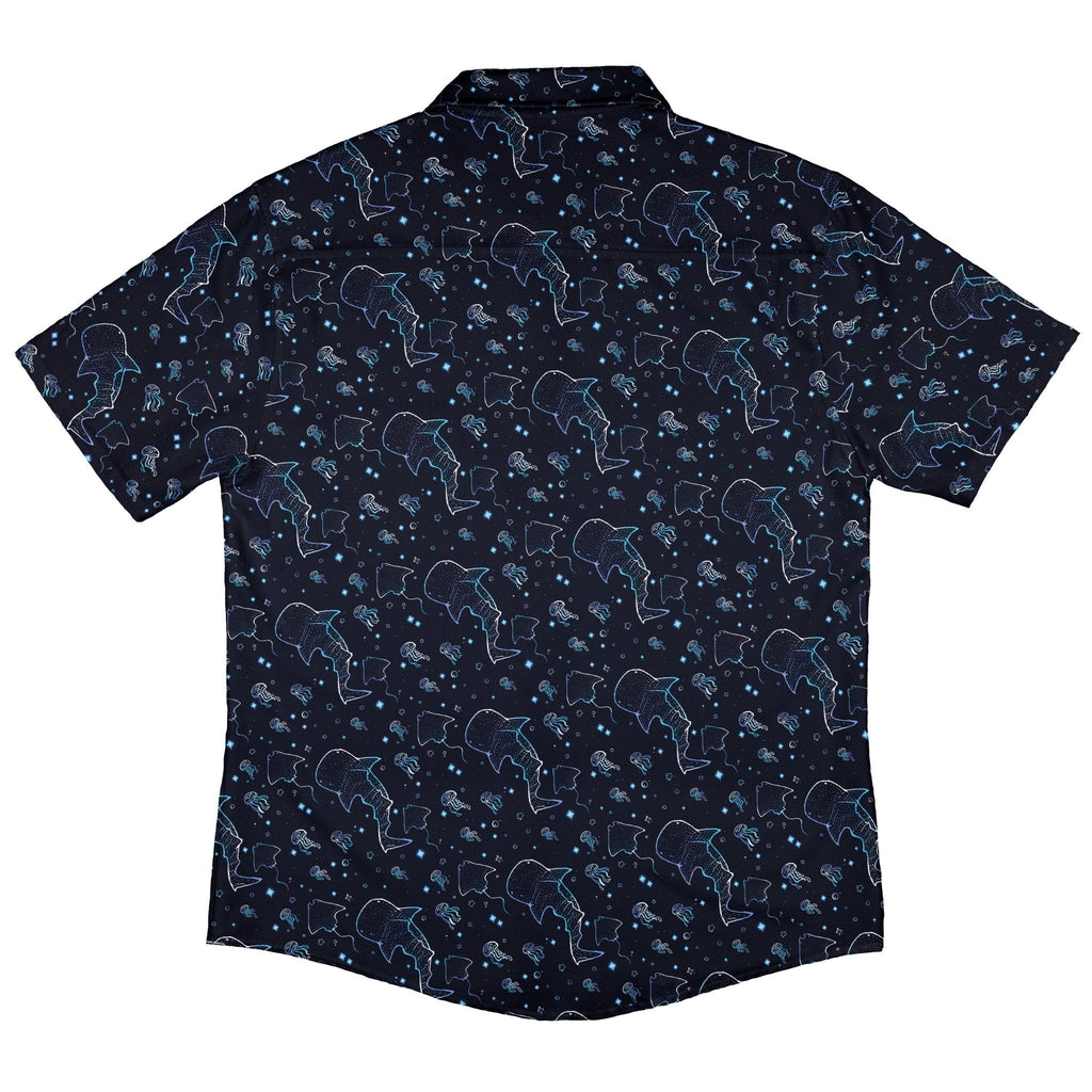 Ocean Giants Button Up Shirt Geek Nerd adult sizing animal patterns Design by Ardi Tong