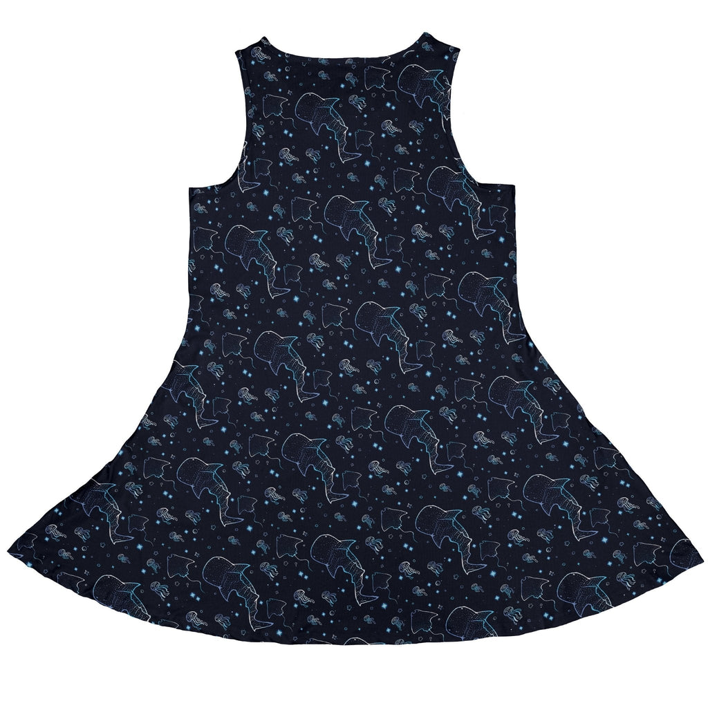 Ocean Giants Dress Geek Nerd animal patterns Design by Ardi Tong lx - C
