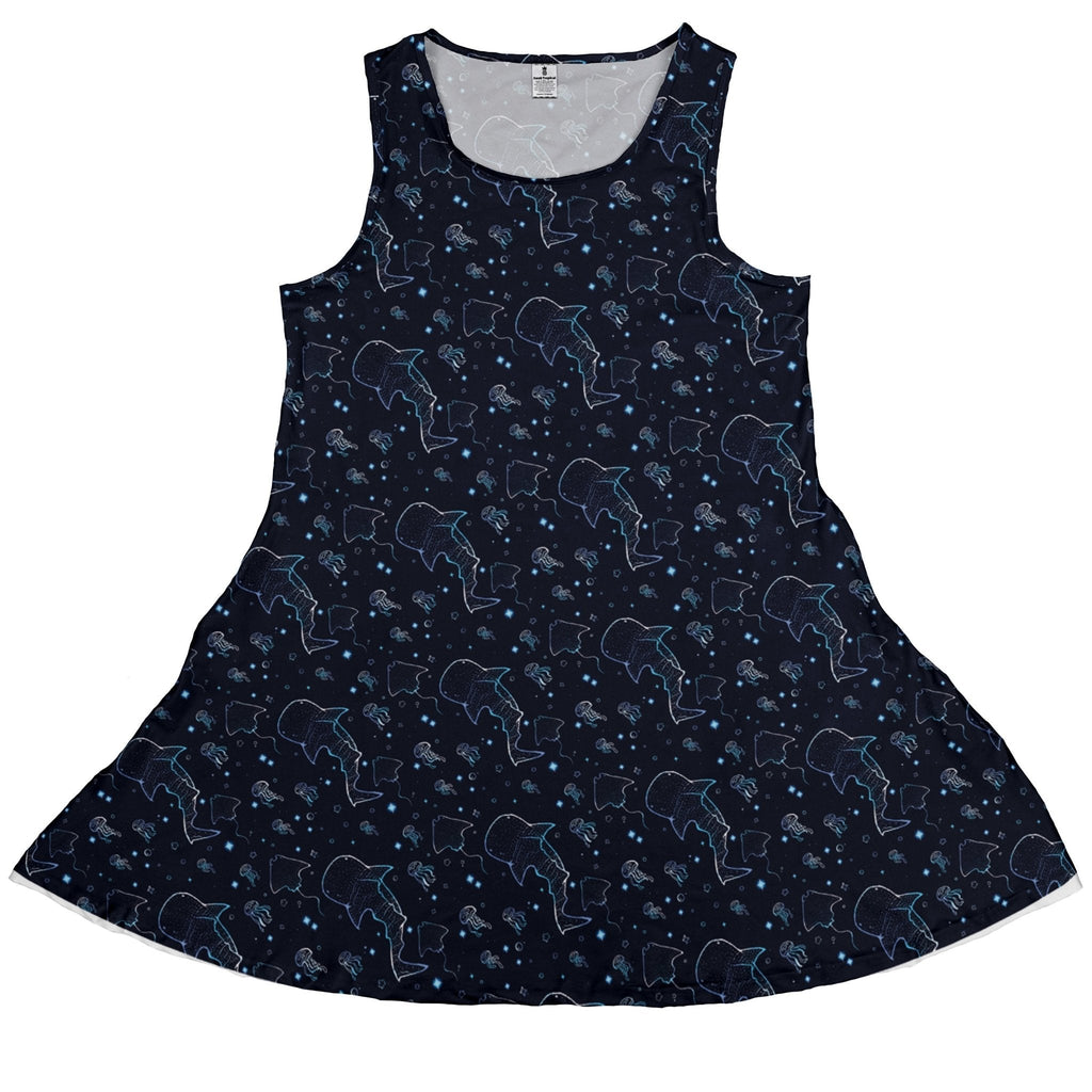 Ocean Giants Dress Geek Nerd animal patterns Design by Ardi Tong lx - C