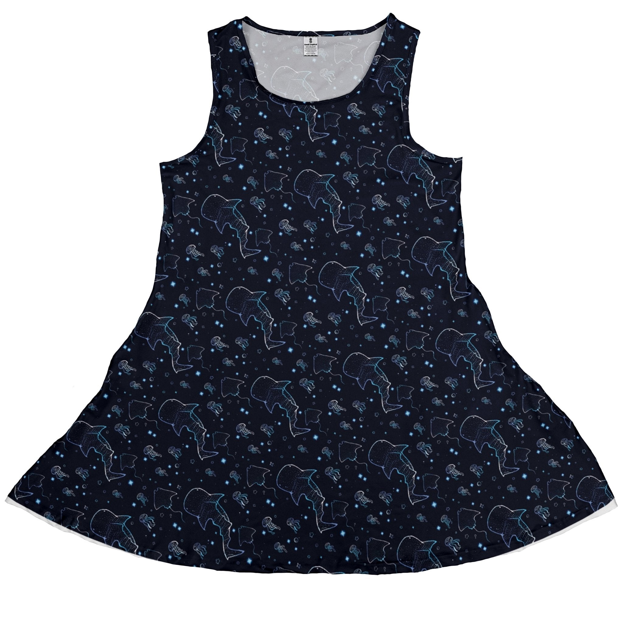 Ocean Giants Dress Geek Nerd animal patterns Design by Ardi Tong lx - C