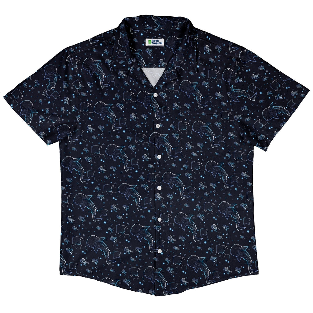Ocean Giants Button Up Shirt Geek Nerd adult sizing animal patterns Design by Ardi Tong