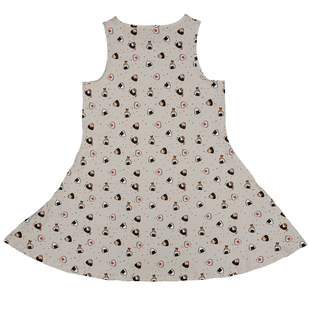 Onigiri Biege Dress Geek Nerd anime Design by Ardi Tong lx - C