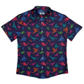 Origami Dark Button Up Shirt Geek Nerd adult sizing Designs by Nathan Fantasy Prints