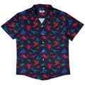 Origami Dark Button Up Shirt Geek Nerd adult sizing Designs by Nathan Fantasy Prints
